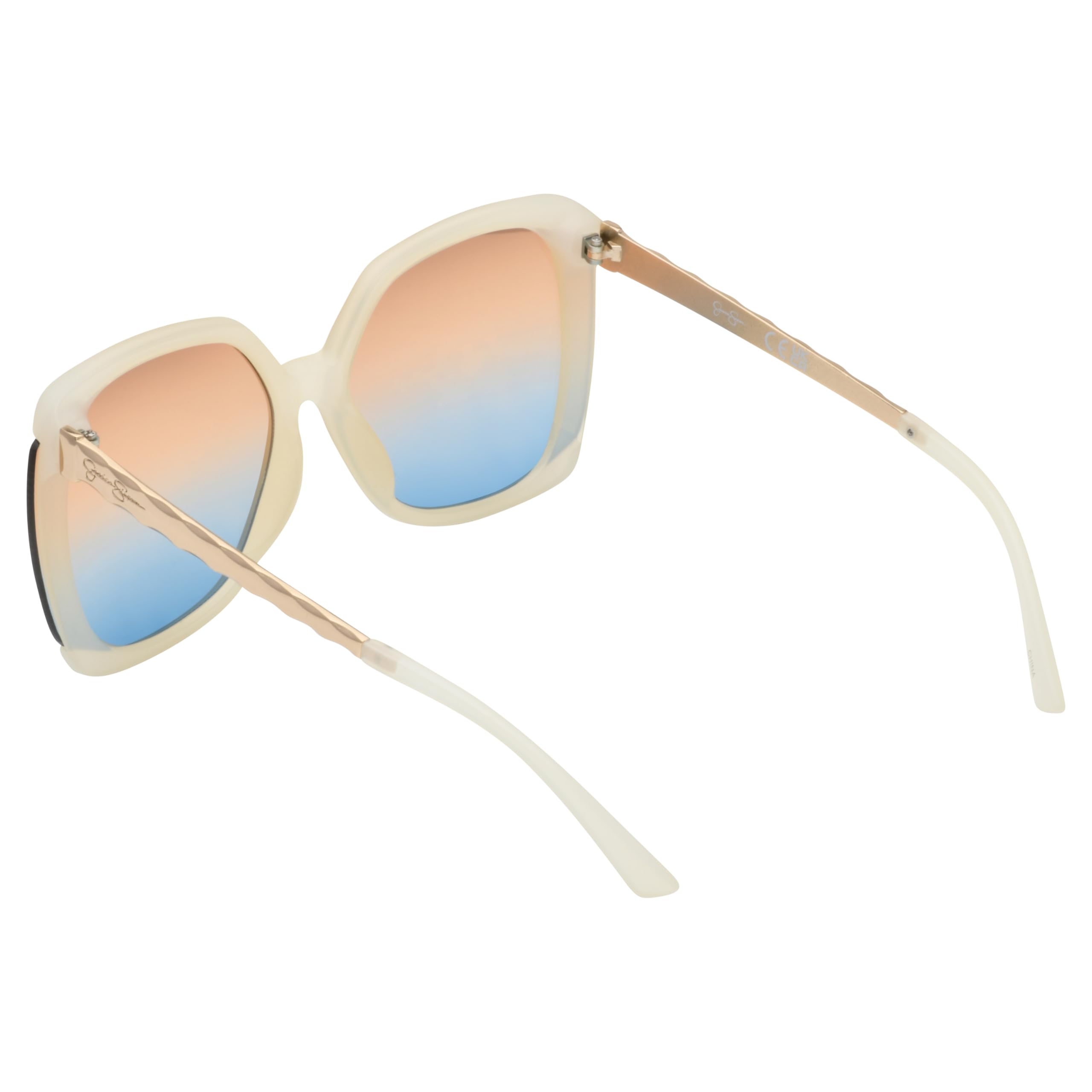 Jessica Simpson Gafas de sol cuadradas de gran tamaño J6201 para mujer con protección UV400. Regalos glamurosos para ella, 64 mm