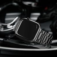 Rozsdamentes Acél Fémszíj Apple Watch Órához - Állítható Unisex Csuklópánt iWatch Series 1-9, SE, Ultra Modellekhez (38-49mm) 7