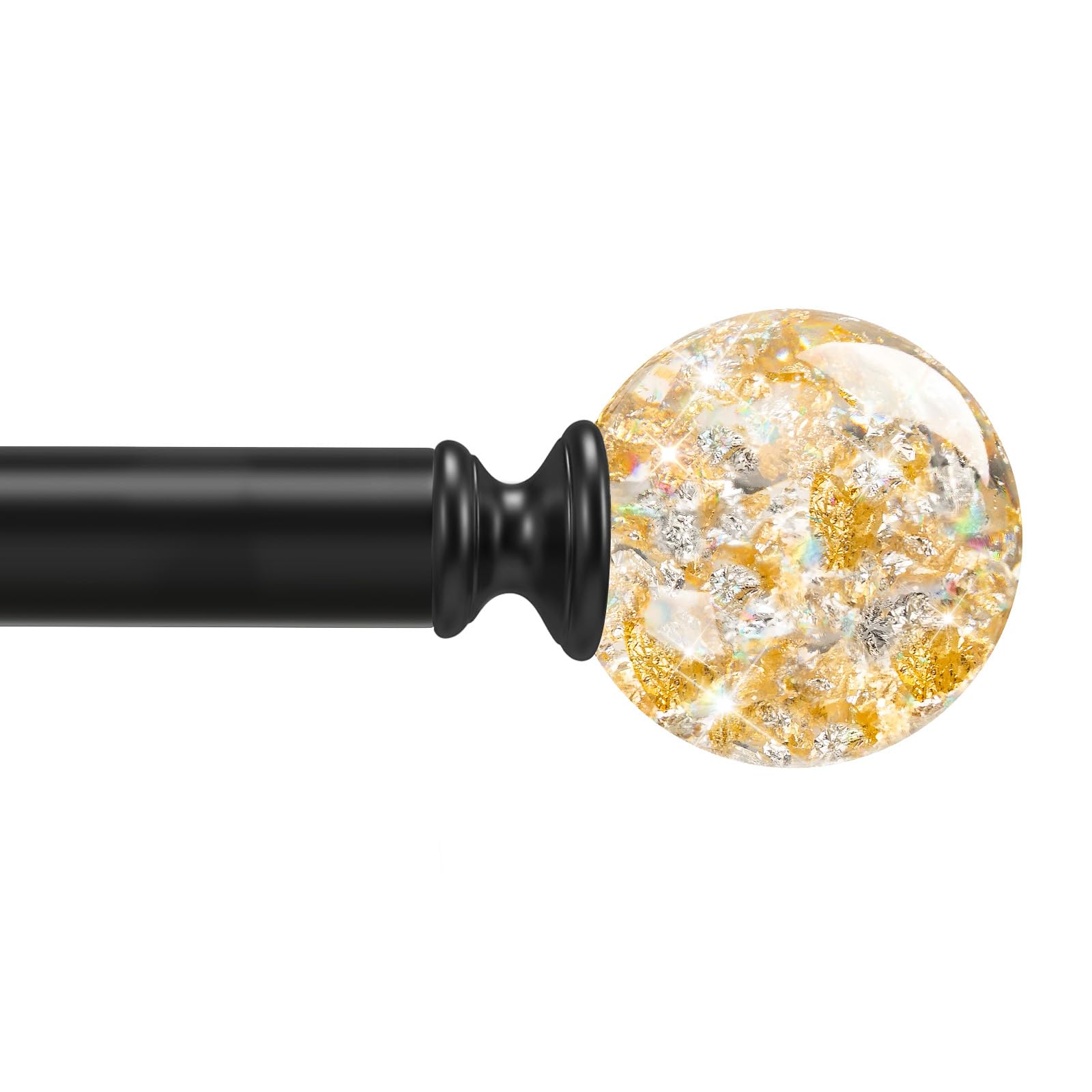TVWOO Black Curtain Rod