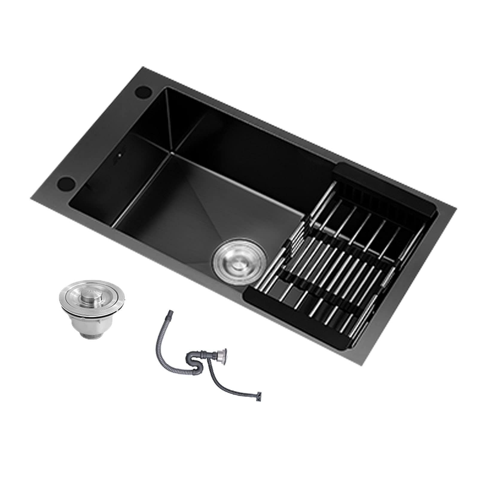 Stainless Steel Sink, 30.7inX16.9inX7.9in Bar or Prep Sink 304 Stainless Steel Undermount Drop-in Kitchen(No Faucet)