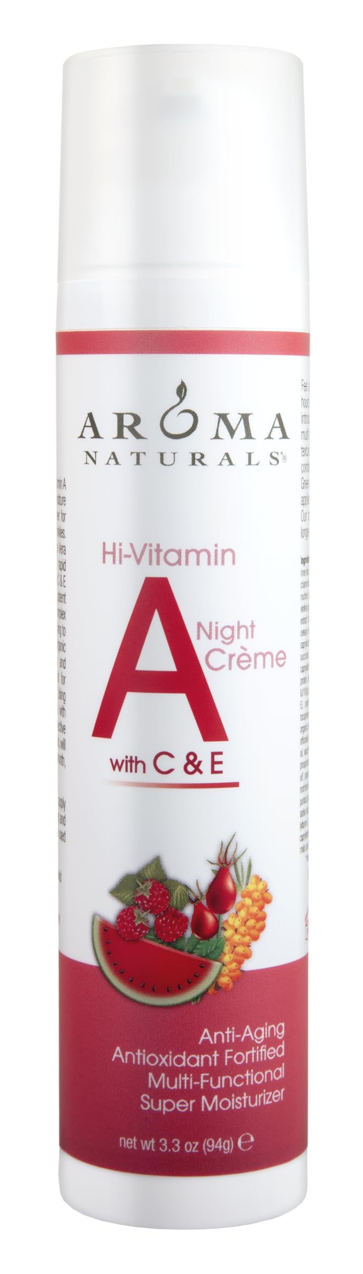 Aroma Naturals Vitamin A plus C and E Vitamin Cream, 3.3 Ounce
