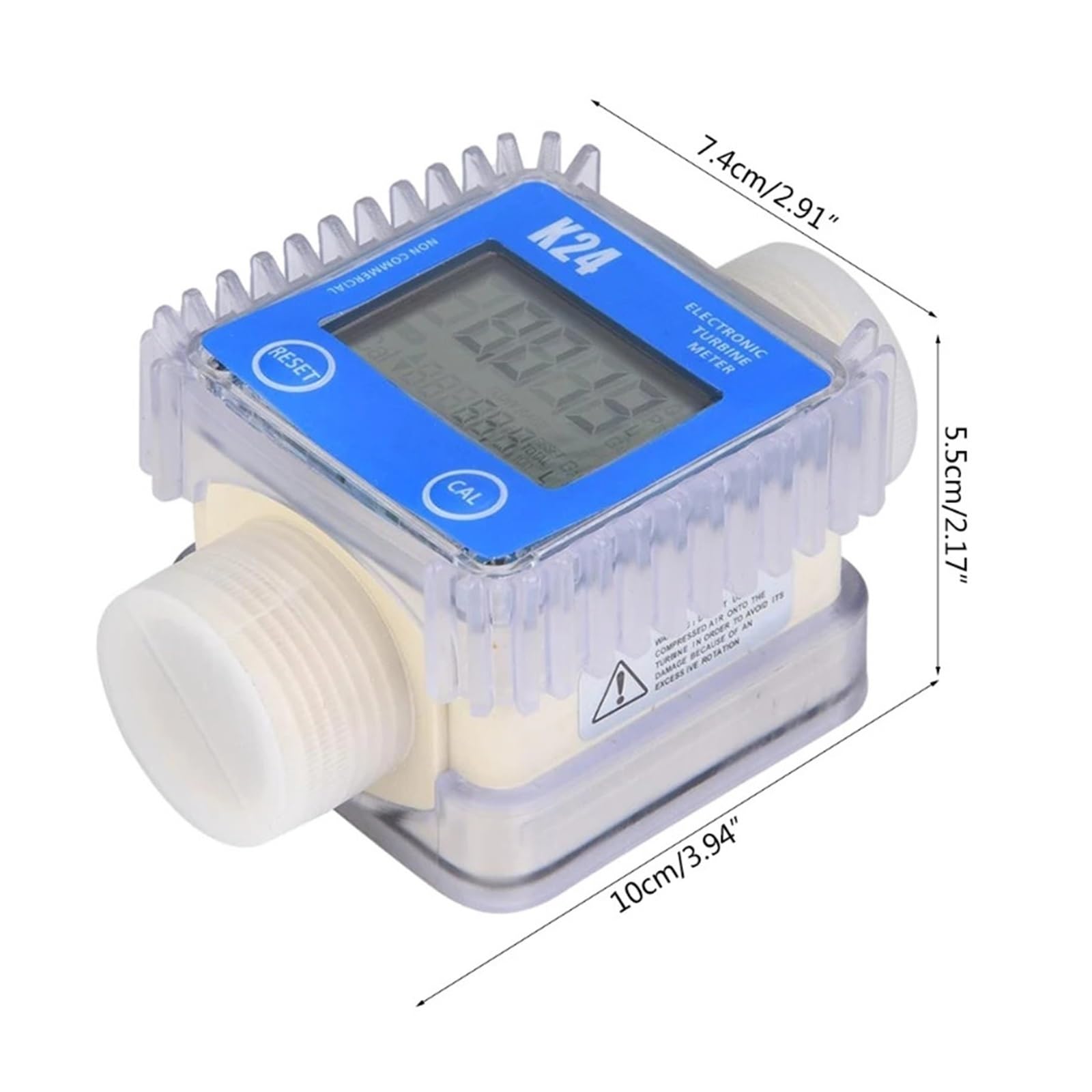 Medidor de caudal de agua, Medidor de flujo de combustible Digital K24 for turbina, herramientas de medición, productos químicos, agua, mar, medidor de flujo de líquido G5AB para agua, diésel y otros