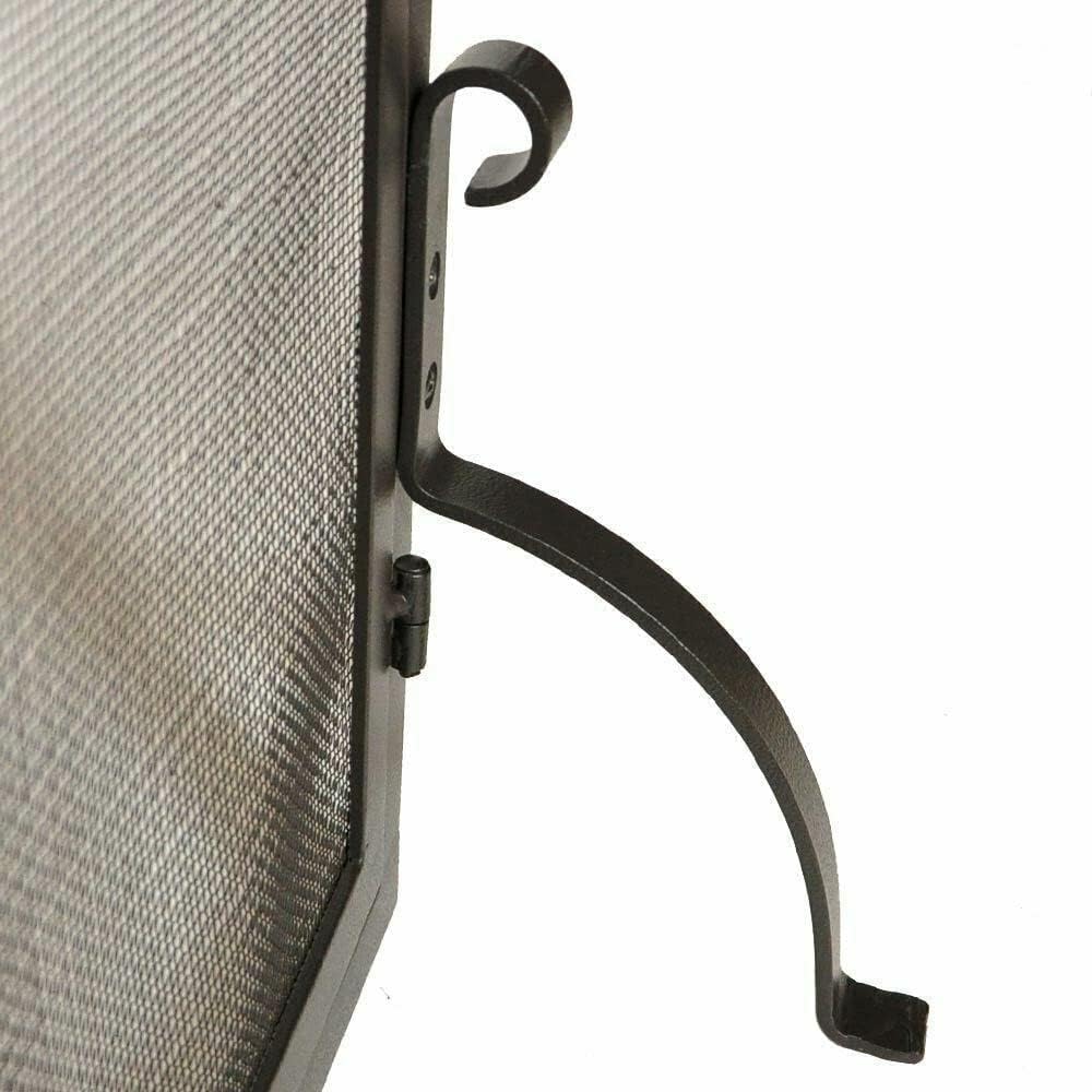 Fireplace Screen Guard, Fireplace Screens Large Single Panel Iron Fireplace Screen with Doors 44'' Wide X 34'' Fireplace Screen Flat Fireplace Screens