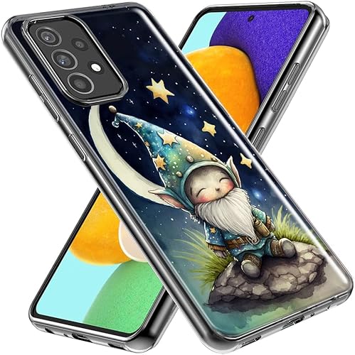 Miniatura 2 de Mundaze - Case for Samsung Galaxy A32 Slim Hybrid Shockproof Hard Shell Soft TPU Heavy Duty Protective Phone Cover - Stars Moon Starry Night Space