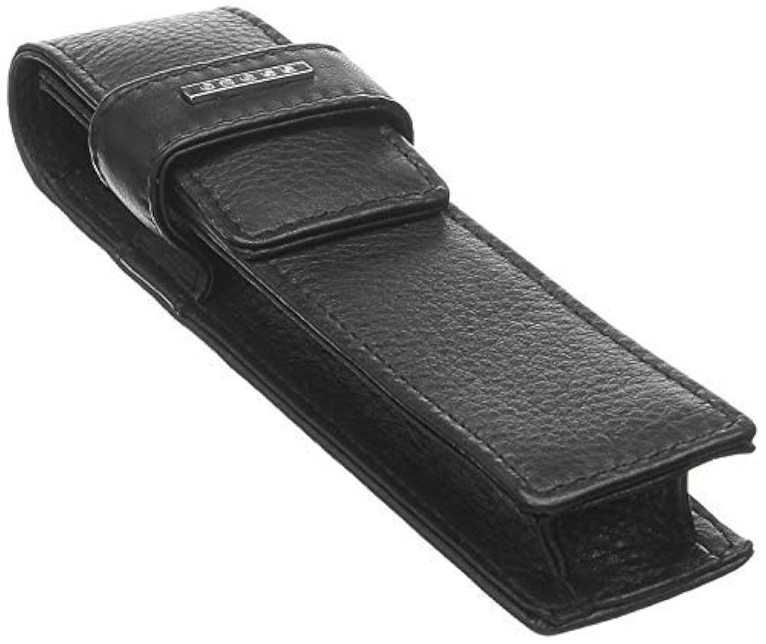 Cross Leather Double Pen Case Holder with Loop for Men and Women | 2 Pen Holder Pouch | Perfect for Fountain Pen Holder and Gifting - Black-image-26
