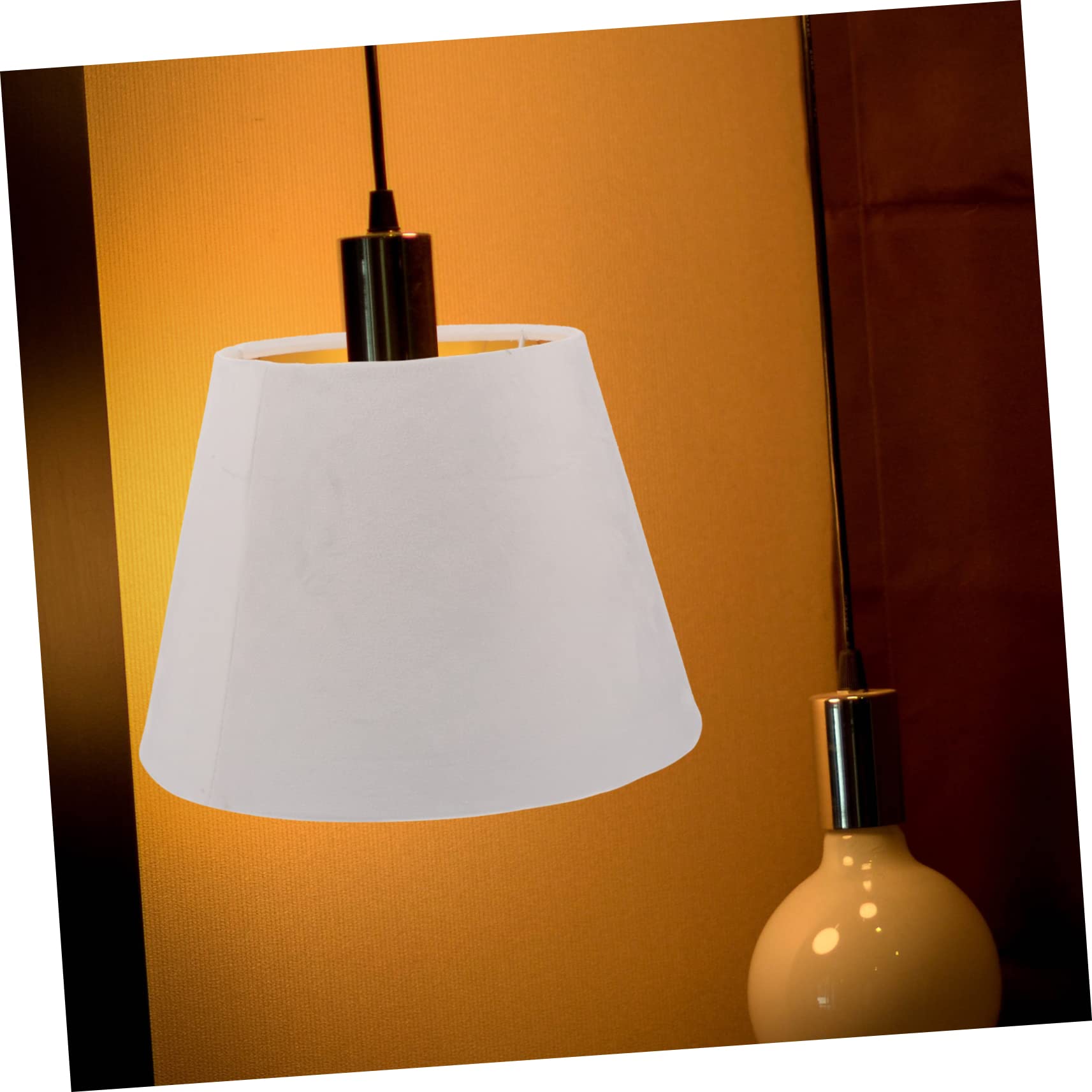 Lampenschirm Lichtabdeckungen Für Beleuchtungskörper Lampenabdeckungen Für Wandleuchten Standlichtabdeckungen Tischleuchte Kandelaber-glühbirnen Droplight Schatten Samtstoff Weiß