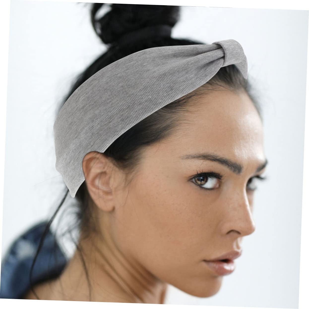 4 Pezzi Di Fascia Larga Annodata Fazzoletti Per Per Le Donne Fascia Elastica Cotone Hijab Per Le Donne ia Per Allenamento ia Per Per Le e Per Il