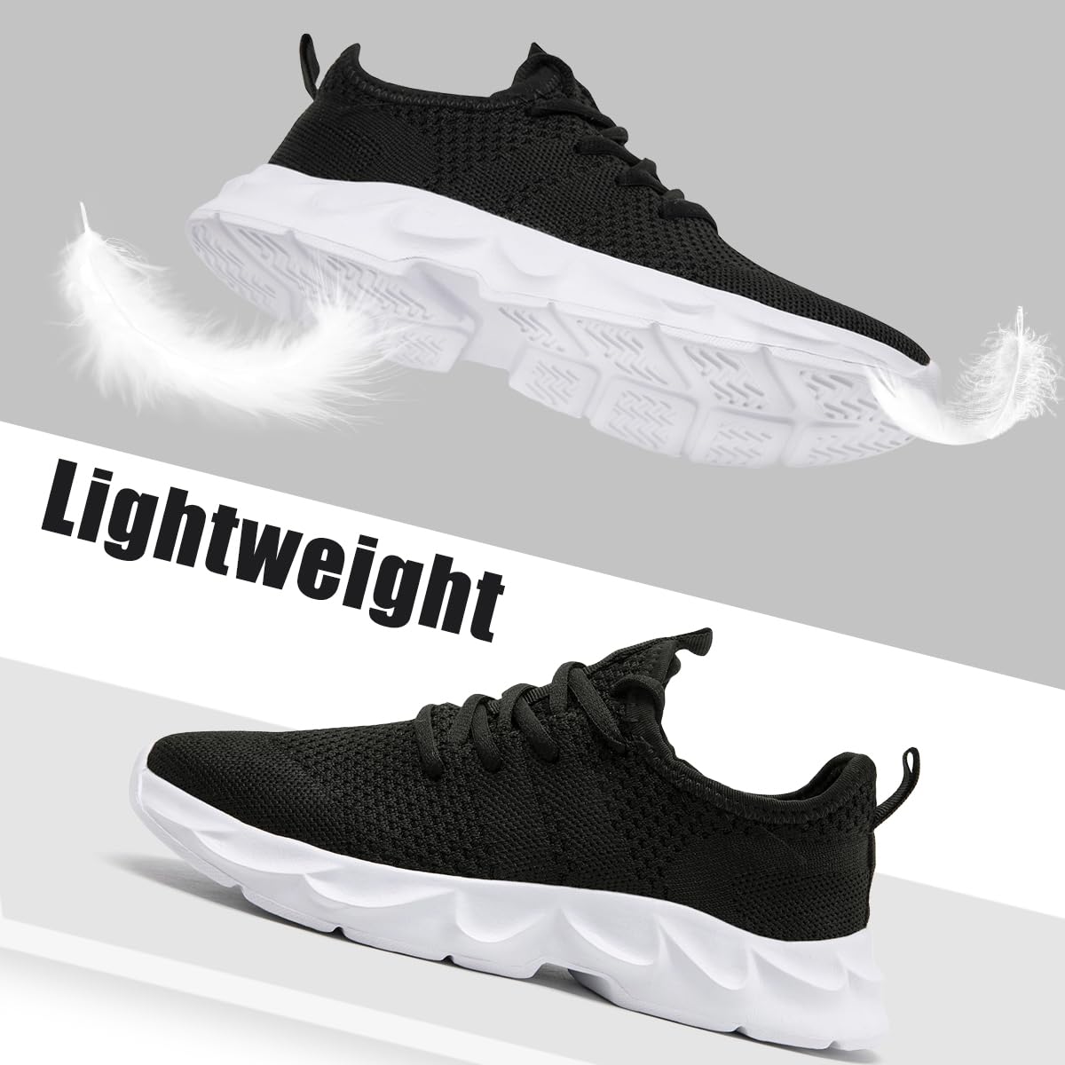 EGMPDA Zapatillas de tenis para hombre, ligeras, transpirables, modernas, antideslizantes, para entrenamiento, gimnasio, correr