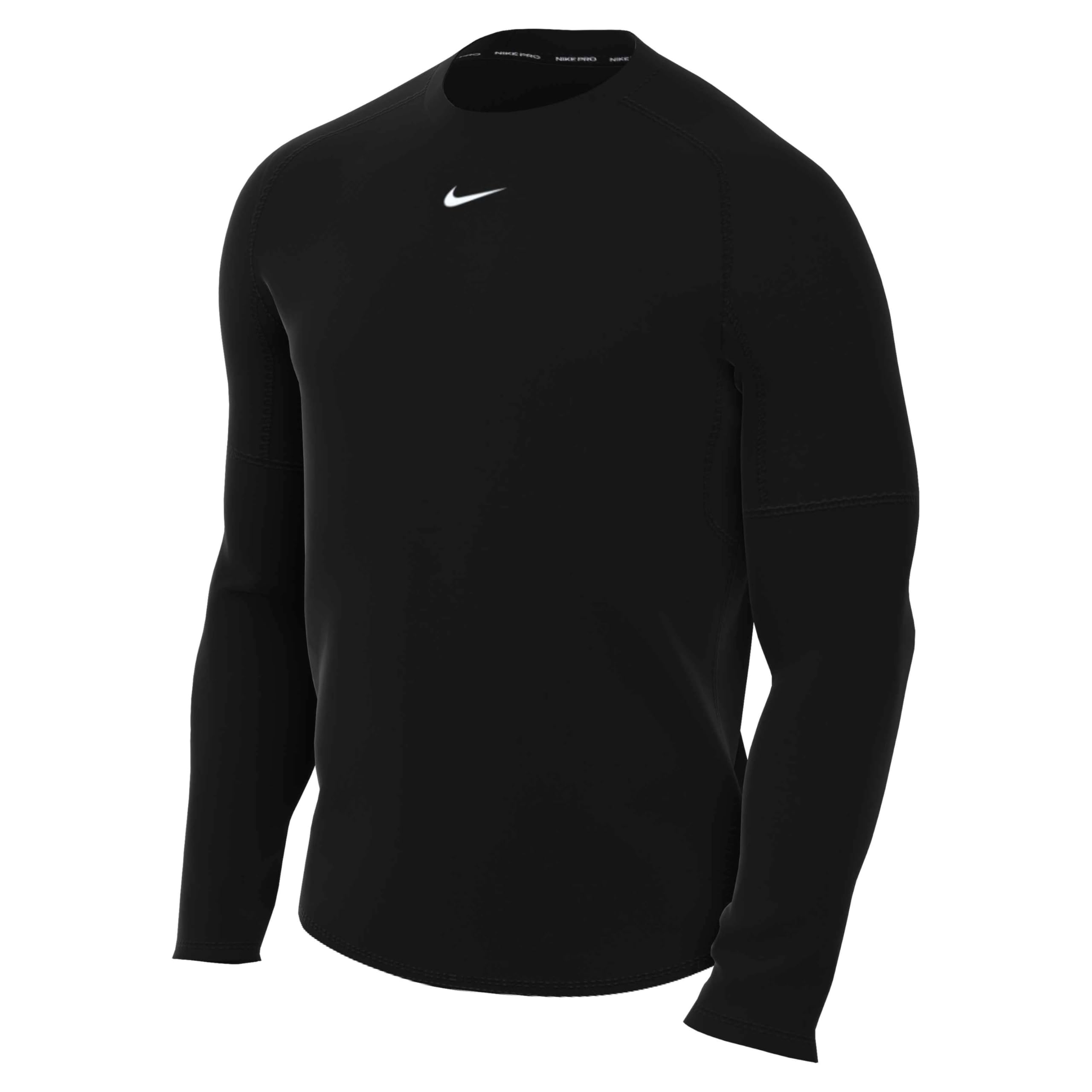 Nike Men's Shirt M NP DF Tight Top Ls, Black/​White, FB7919-​010, L