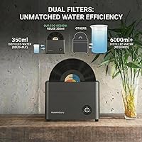 Vista 7 de Limpiador de discos de vinilo ultrasónico - Máquina de limpieza de discos de vinilo ultrasónico de 40kHz con secado automático, kit de limpieza