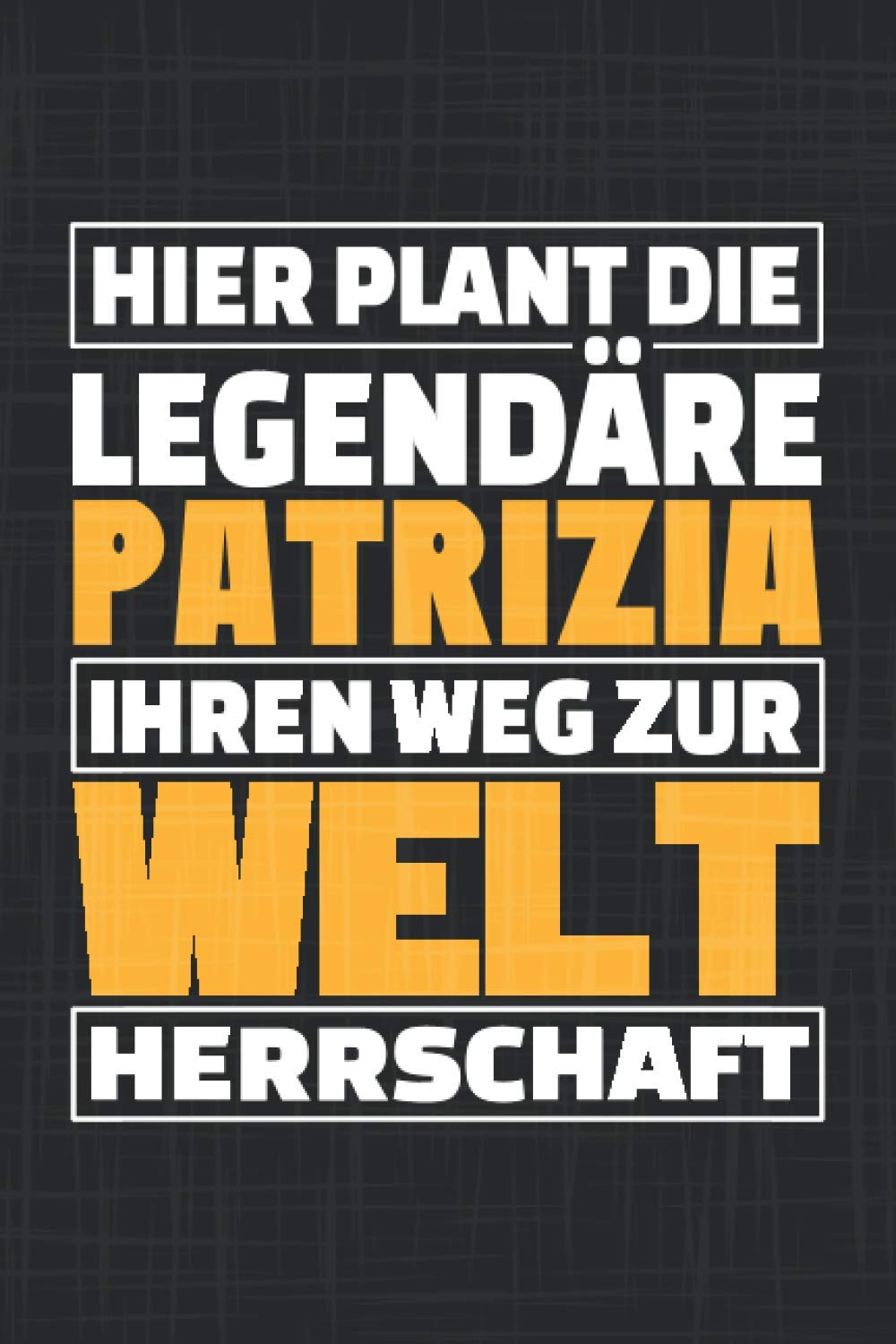 Christin L.Patrizia: Personalisiertes Notizbuch / Vorname Patrizia / liniert / 120 Seiten / A5