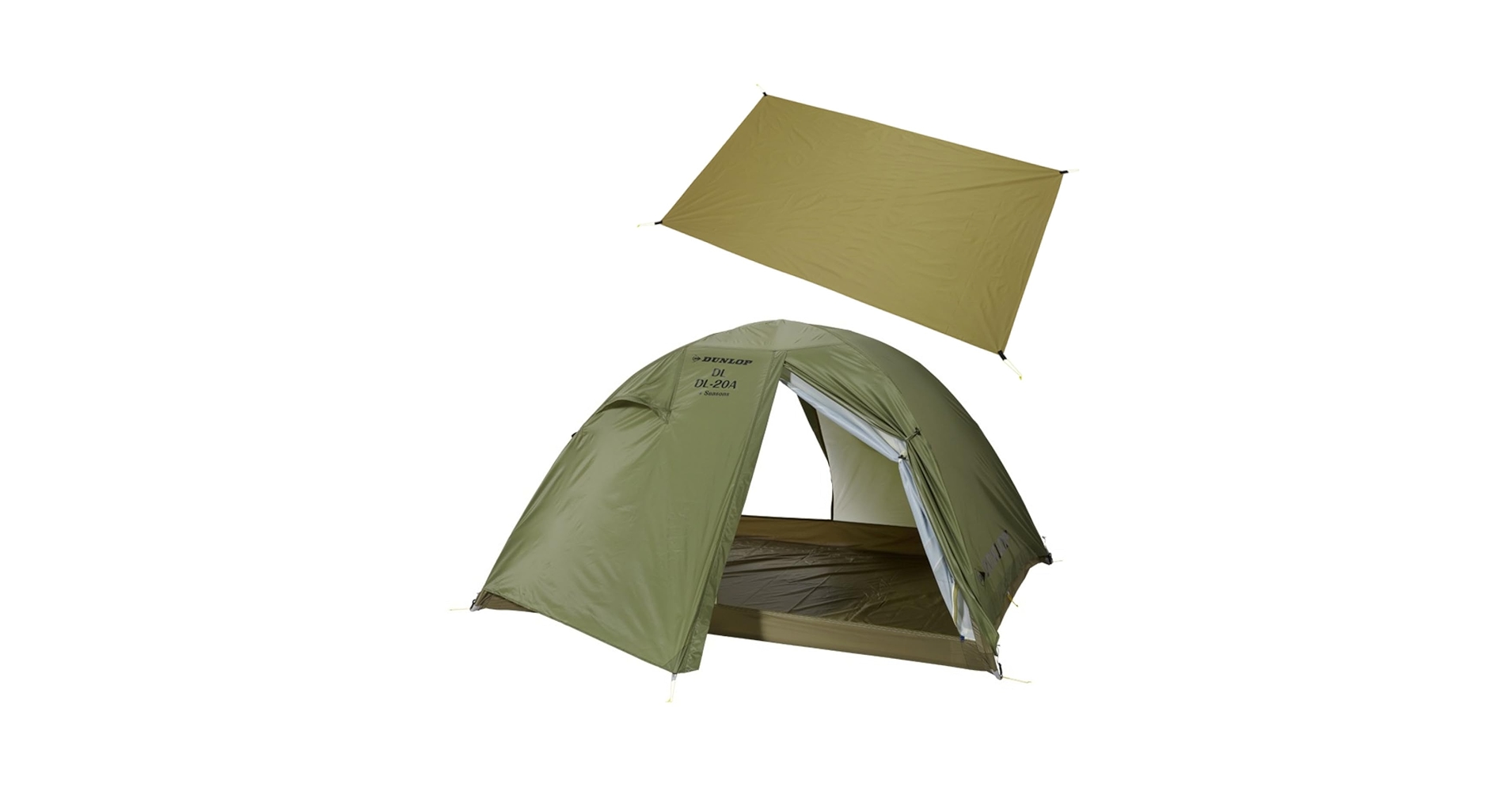 Amazon.co.jp: ダンロップ tent 両入口軽量ダブルウォールテント