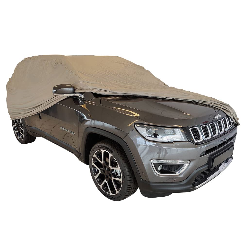 telo copriauto da esterno compatibile con Jeep Compass Bronzo COVER Vestibilità perfetta e su misura