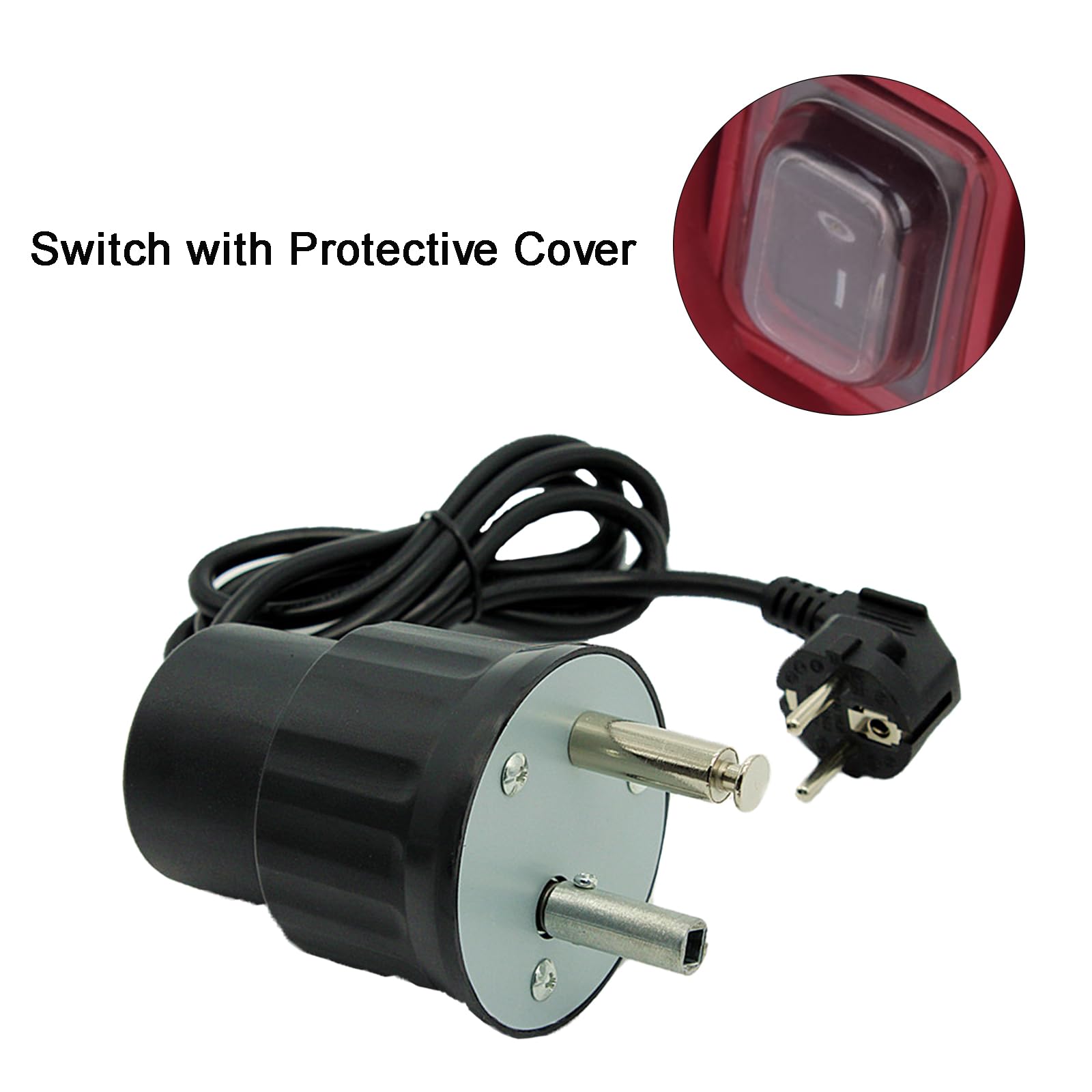 GAESHOW Moteur Tourne Broche de Barbecue, 220v Electrique Rotateur Gril Moteur, Moteur Tourne Broche BBQ Rotateur Gril, Moteur Electrique pour Barbecue, Moteur pour Barbecue Grillée à L'extérieur