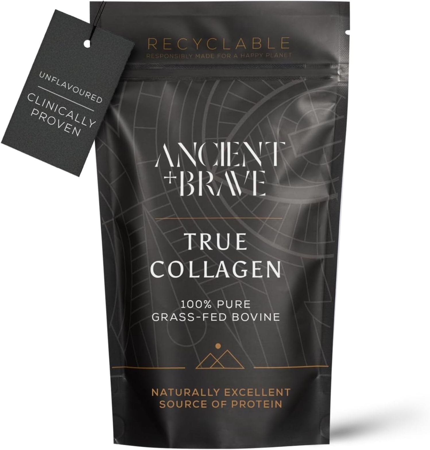 True Collagen 200g - Bovine Collagen Powder - 100% Hydrolysed Collagen Peptides (Type I) - High Protein, Fasting & Keto Friendly - Neutral Tasting - 30 Day Supply