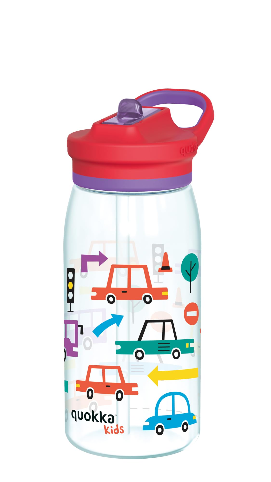OM SUPPLIES Cars 580ml Water Bottle for Kids School Drinks Bottle Made of Durable Ecozen Reusable BPA Free (Cars)