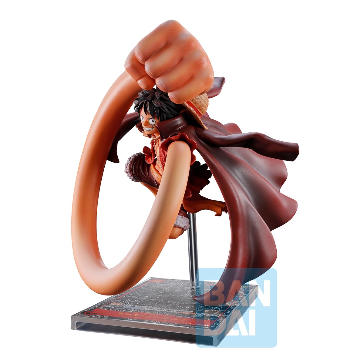 Ichibansho IS69093 Figur Monkey D. Luffy One Piece, Kartenspiel, 20 cm, Mehrfarbig, Sammlerfigur, ideal für Anime-Fans