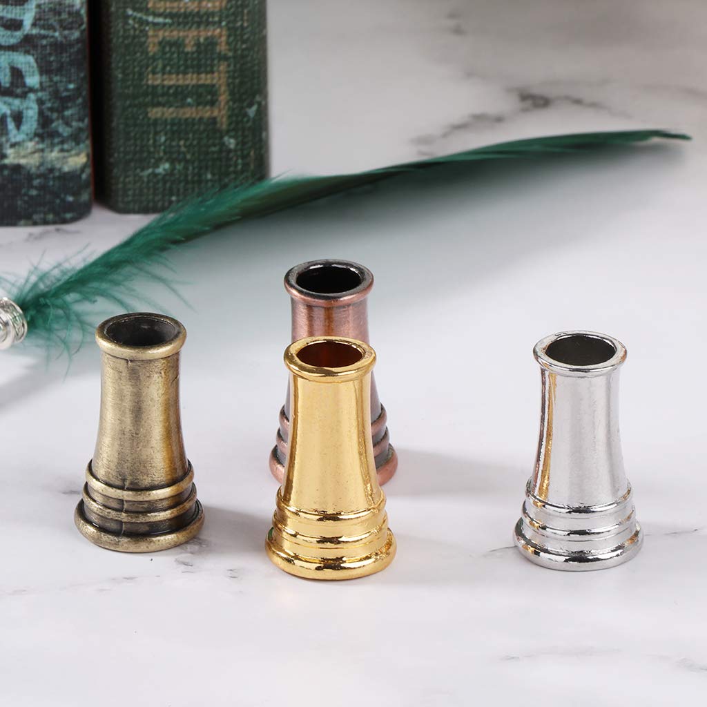 SHOTAY Stifthalter Aus Metall – Vintage Design Für Federkiel-Dip-Pen, Elegante Desktop-Deko Für Büro & Zuhause