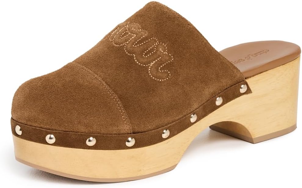 Cinq à Sept Women's Clogs - Studded Suede Comfort