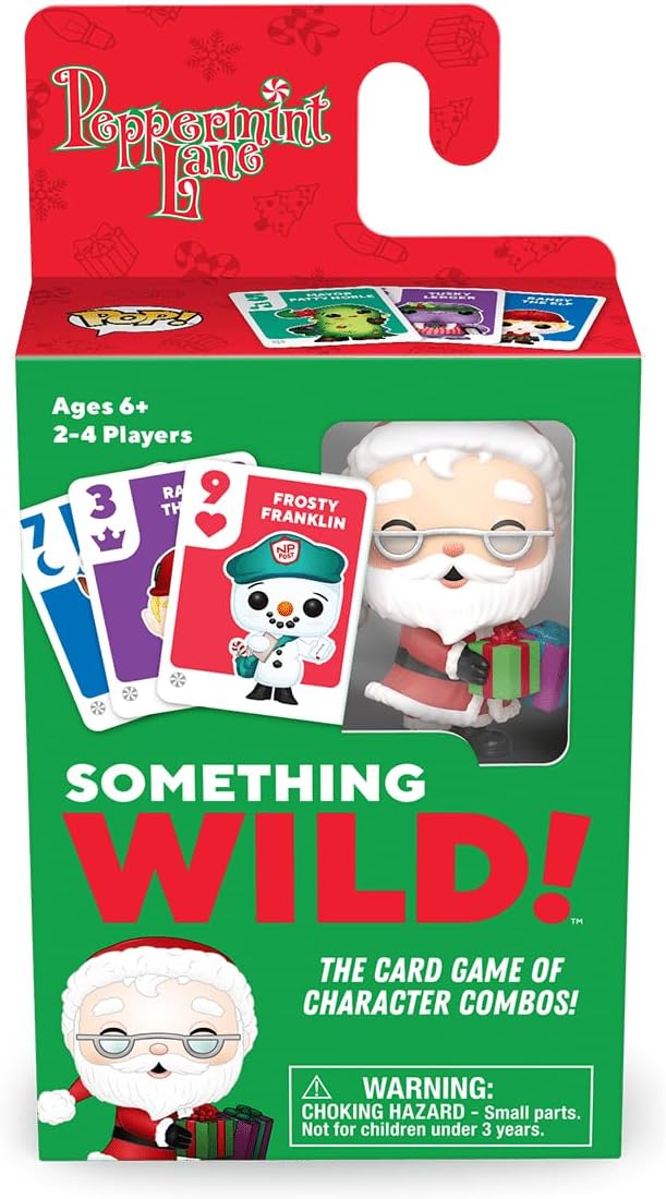 Funko Something Wild! Peppermint Lane with Santa Claus Pop! Card Game for 2-4 Players Ages 6 and Up