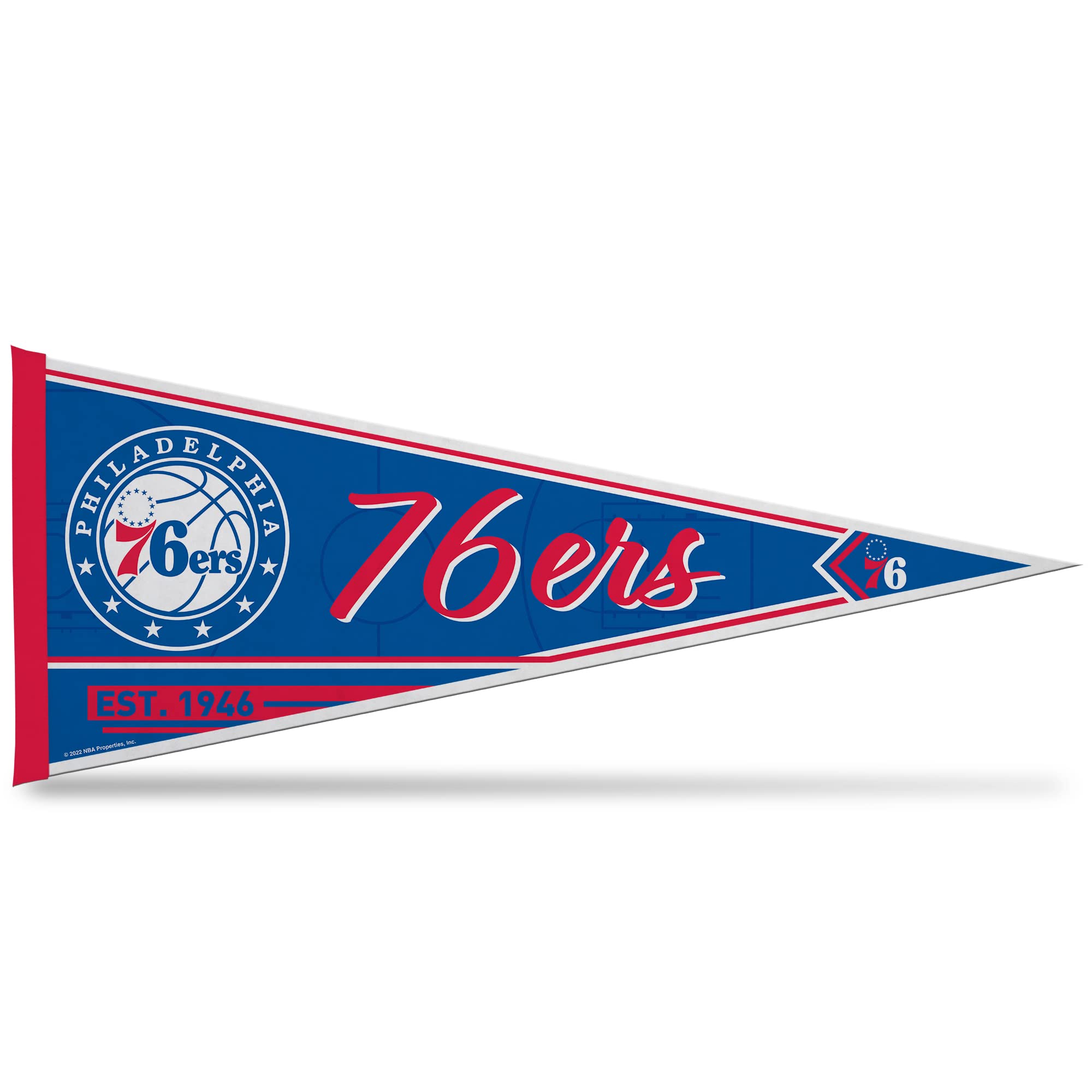 Rico Industries NBA Basketball 12" x 30" Felt Wall Décor Pennant - Great for Home/Bed Room/Man Cave Décor