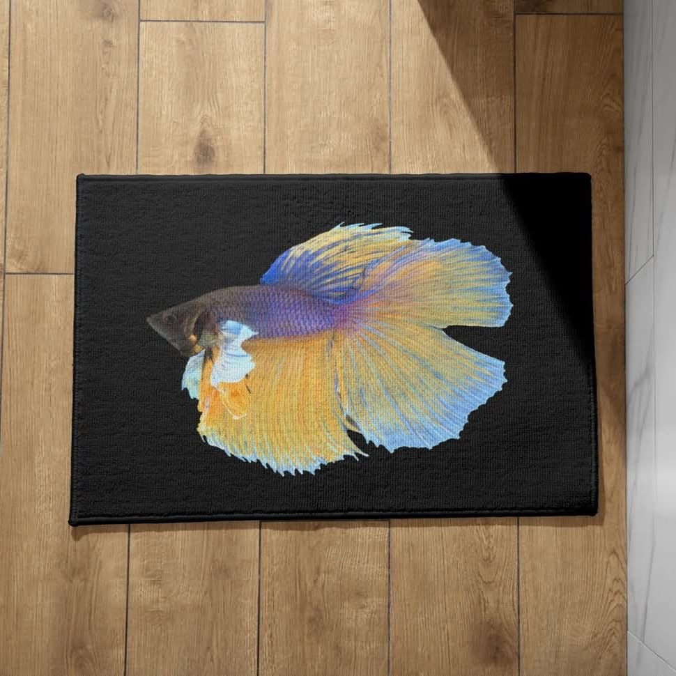 Tapis de porte sur mesure CEVAN poisson betta finitions haut de gamme