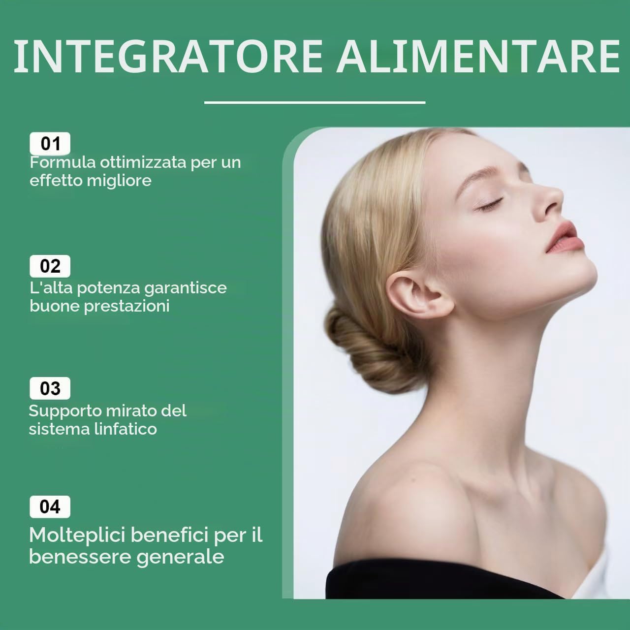 Drenaggio linfatico – Supporta il gonfiore, l'equilibrio dei liquidi e la salute linfatica quotidiana – Vegano