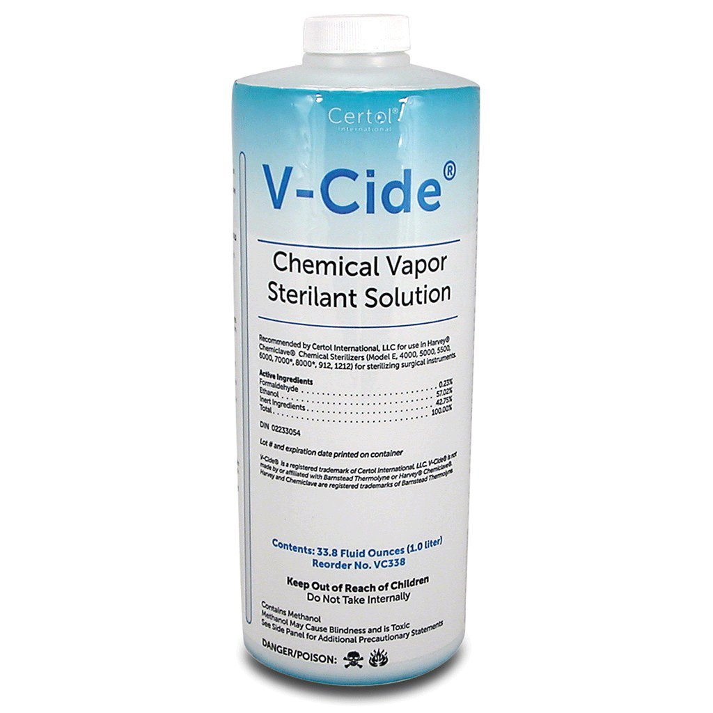 International VC338 V-Cide Chemical Vapor Sterilant 1L 4/Bx