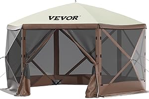 Portable 10 x 10 Pop-Up Gazebo Screen Tent for Suntime Fun!