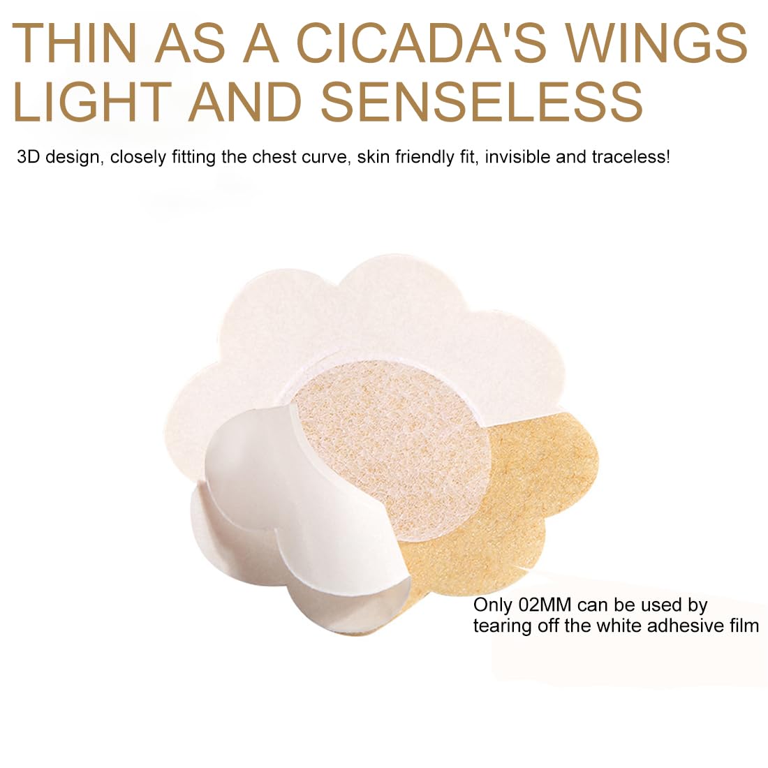 Copricapezzoli Invisibili Monouso - Adesivi Trasparenti Per Donna | Forma Rotonda E A Fiore | Confezione Multicolor - Foto 10