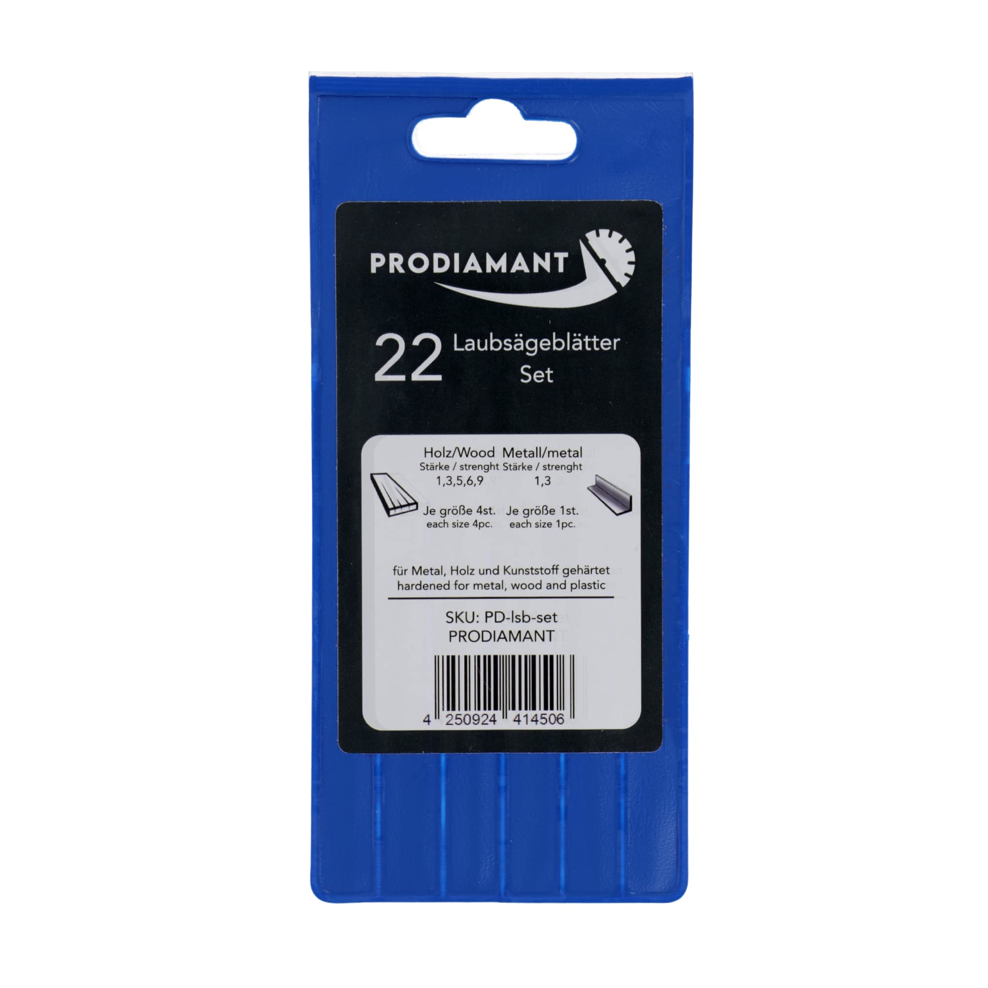 PRODIAMANT Laubsägeblatt 12 Stück 130mm Made in Germany