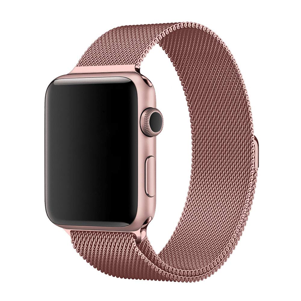 DailyObjects Rose Gold Magnetic Milanese Loop Watchband Compatible with Apple Watch (38/40/41mm) For Series 9 8 7 6 5 4 3 SE SE2 (Watch not Included) (B07R5P3PMQ) Amazon Price History, Amazon Price Tracker