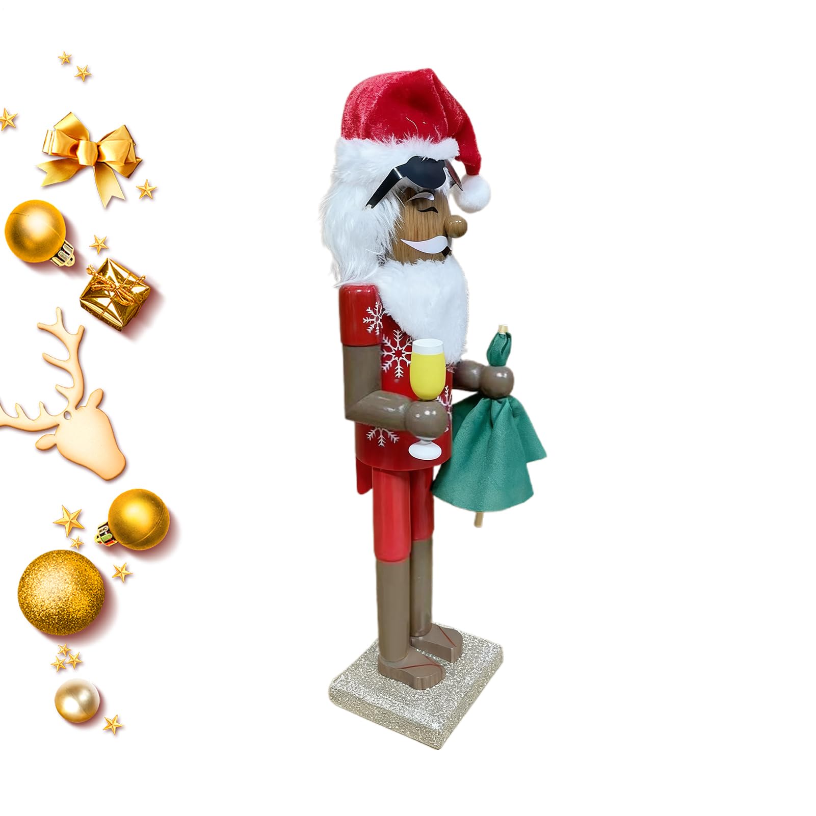 Casse-noix de Noël africain haut de gamme décoration festive à collectionner