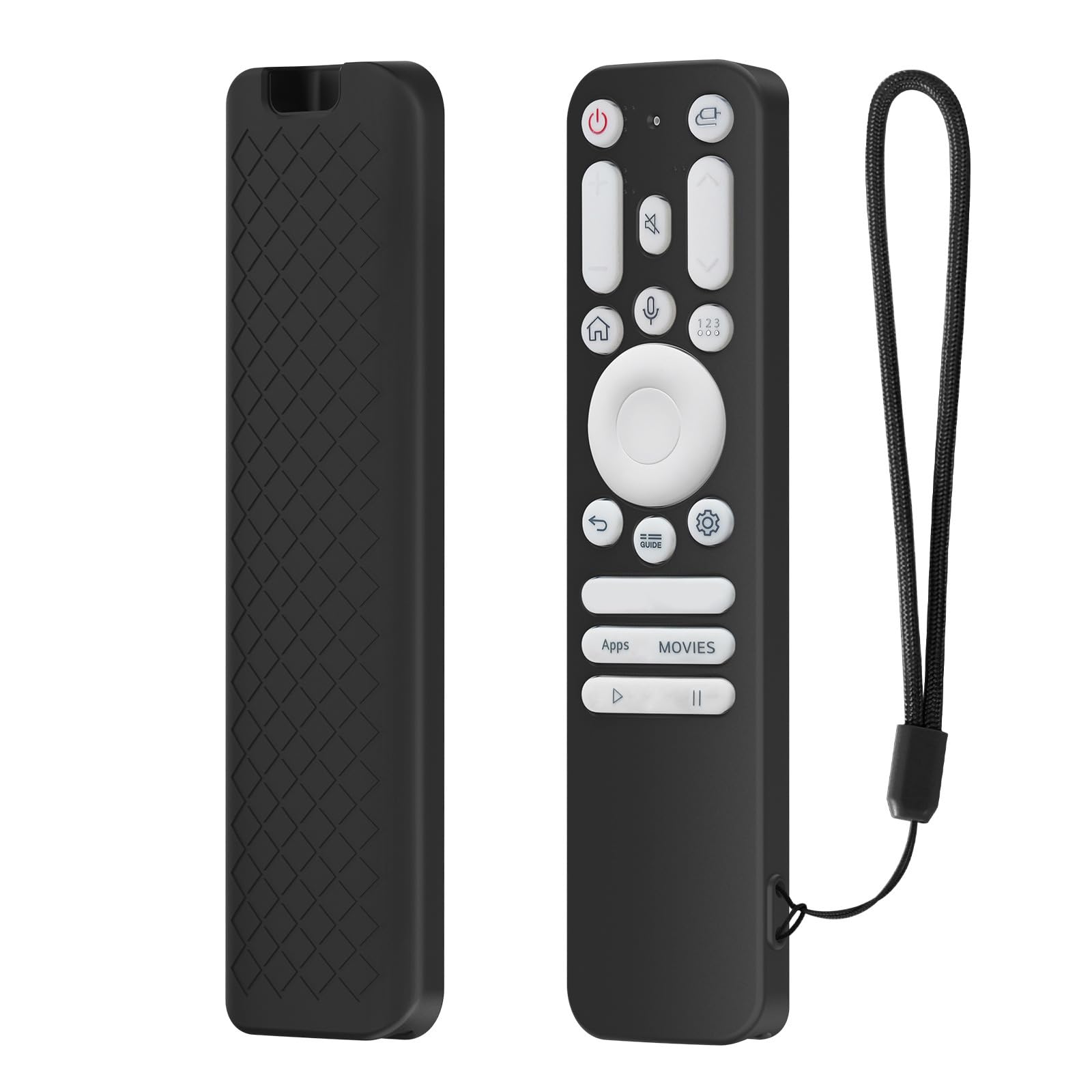 APGLSXY Bright Silicone Remote Guard Flexible Protective Layer Shock Absorption Compatible for AKB76044412 Models Covers Intelligent Tvs Remote Silicone Case