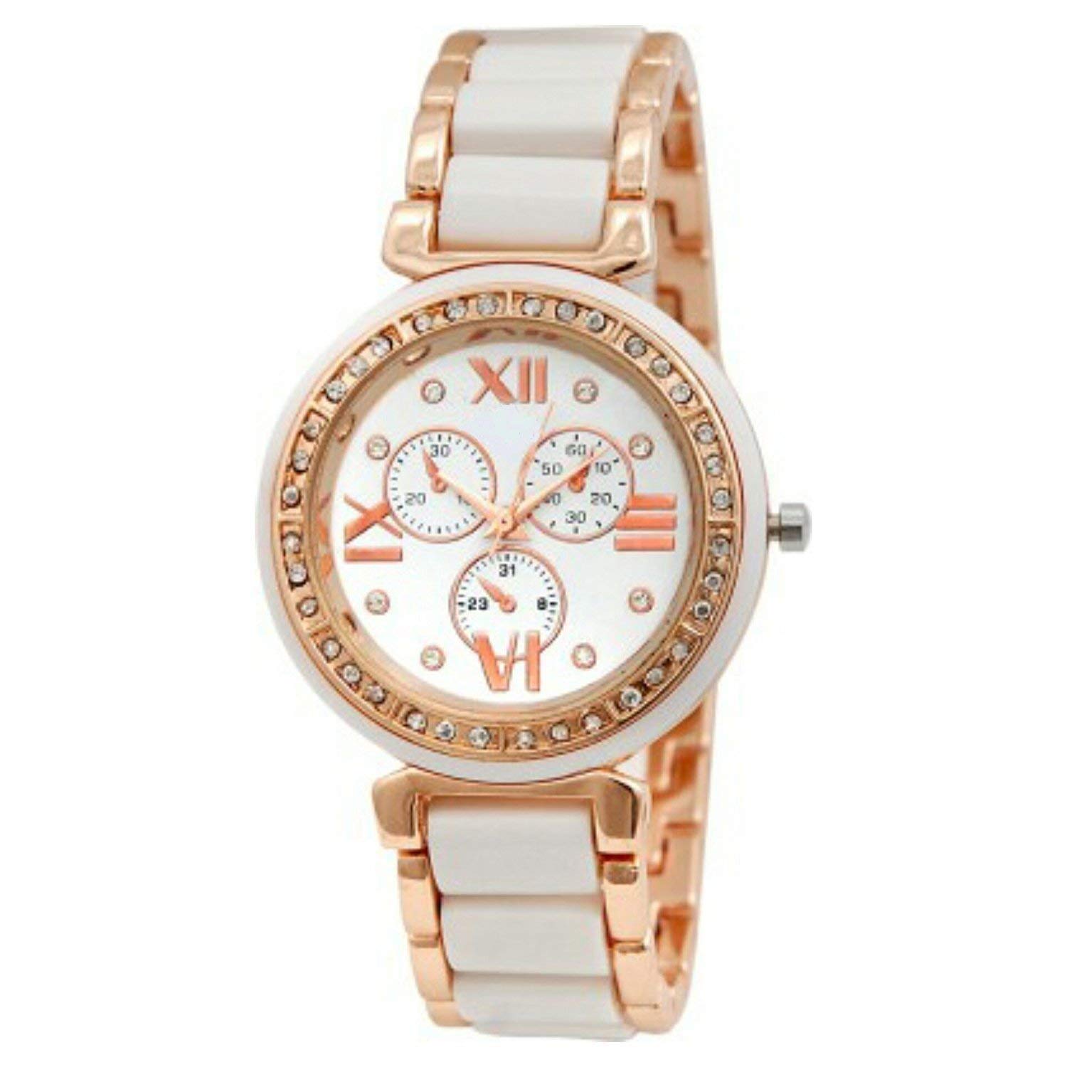 TONSY Analog White Dial Ladies Watch for Girls and Womens (B07HLLQSX3) Amazon Price History, Amazon Price Tracker