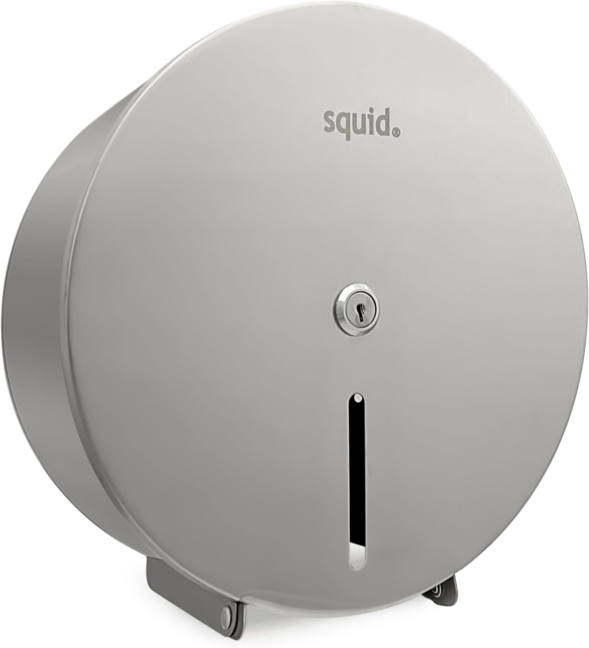 METAL Satin Silver Finish Quality Mini Jumbo 10" Toilet Roll Brushed