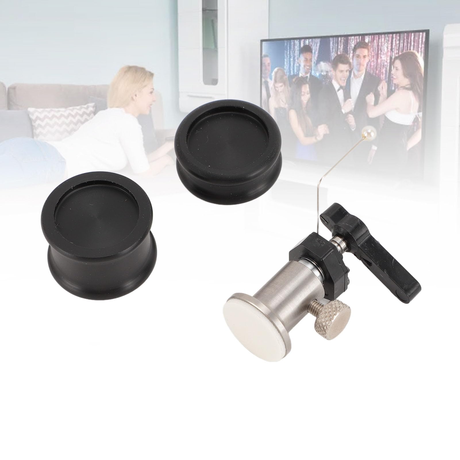 Bewinner Elevador Automático de Brazo Elevador de Seguridad de Aleación de Aluminio para Tocadiscos, Ajustable de 3 a 5 Cm, Elevación Hidráulica para Protección de Agujas, Fácil Instalación para