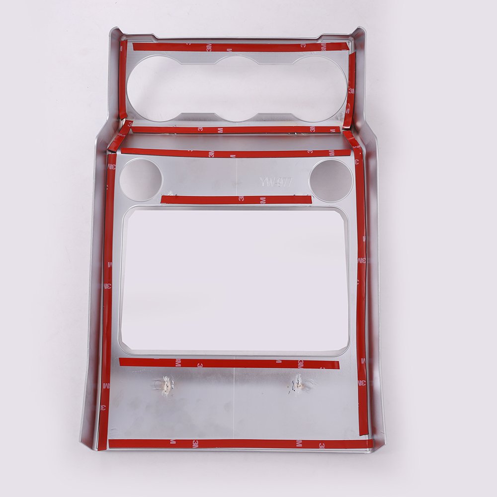 For Discovery 5 LR5 2017 Stylizacja samochodu ABS Matowy Chromowany podłokietnik Tylny AC Outlet Vent Cover wykończenia Akcesoria samochodowe