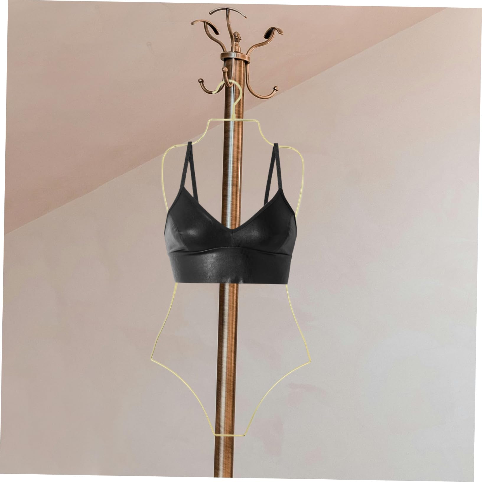 Garneck Grucce Perle Pieghevoli da Viaggio per Bikini e Costume da Bagno, Lega di Alluminio, 2 Pezzi, Riutilizzabili, Anti-piega