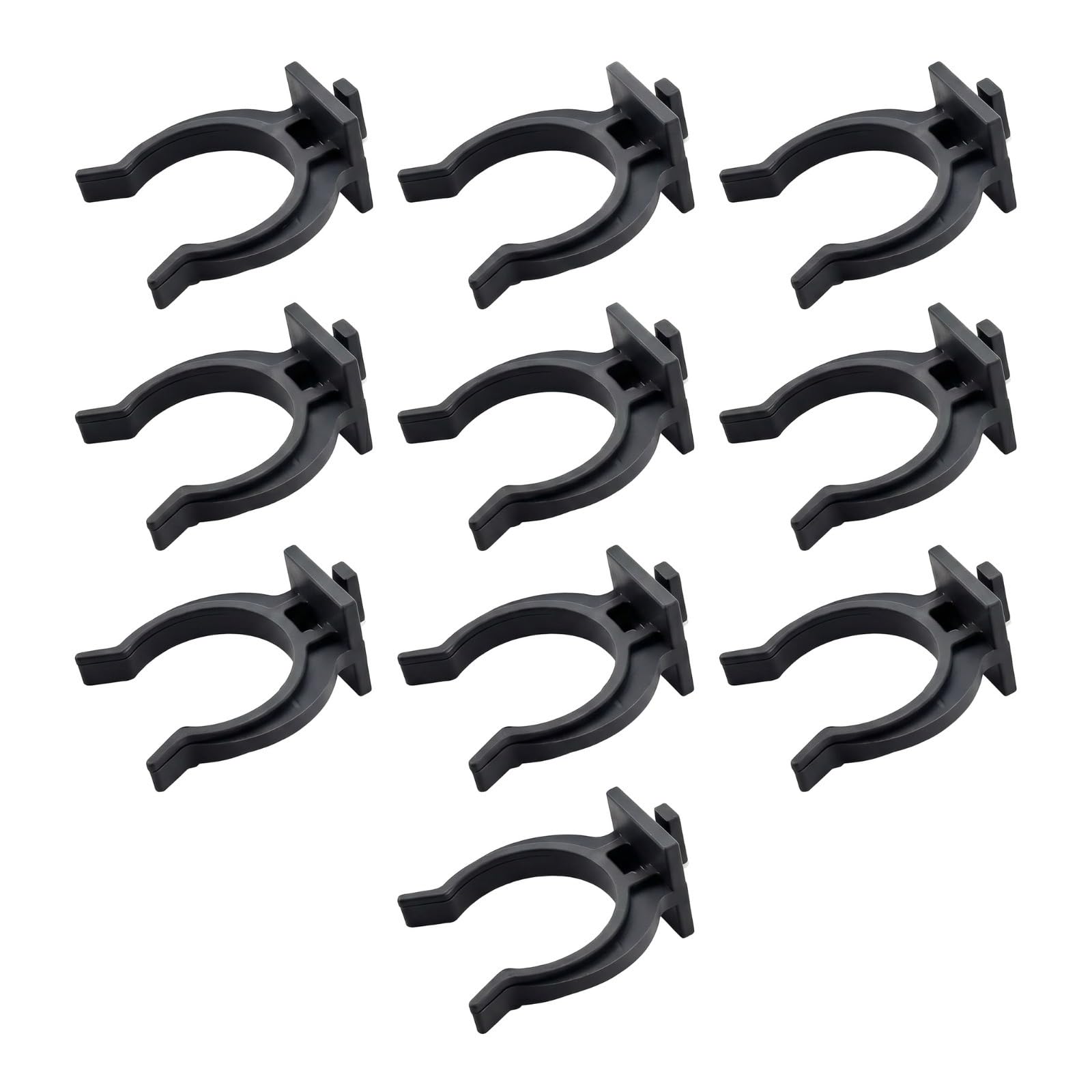 Bamyli 10Pcs Adjustable Kitchen Cabinet Plinth Leg Clips, Kickboard Connectors for Cabinet Adjustable Support Feet, No Drilling Retaining Clips for Kitchen DIY Renovation, Black