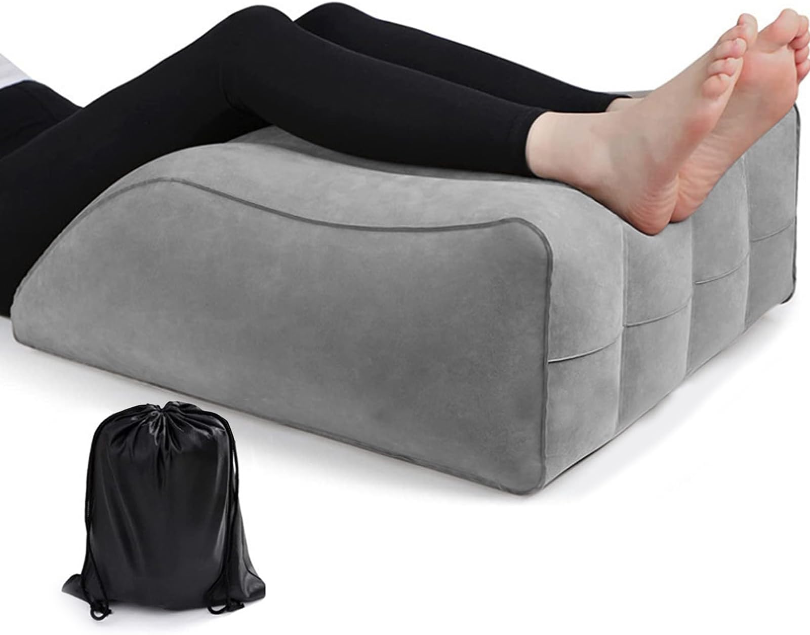 Beauenty Leg Elevation Pillow, Inflatable Wedge Pillows, Comfort Leg Pillows for Sleeping, Leg Support Pillow, Leg Wedge Pillows, Hip, Foot, Ankle Recovery(Style 2)