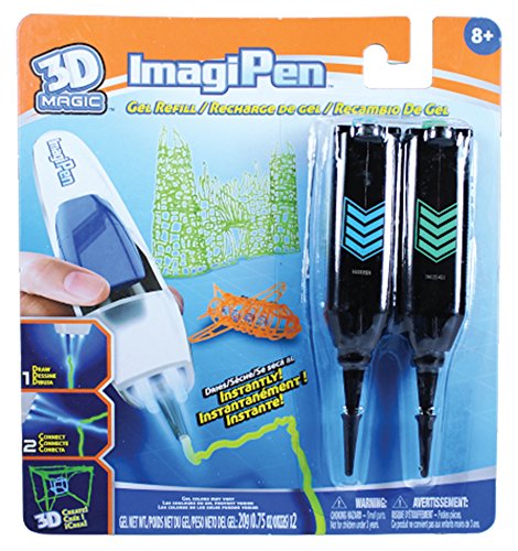 Tech4Kids 3D Imagi Pen Gel Refill (2 Pack), Blue/Green