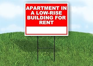 Apartment in a low-rise building for rent Write On Me Red 18x24 in Single Sided Yard Road Sign w/Stand