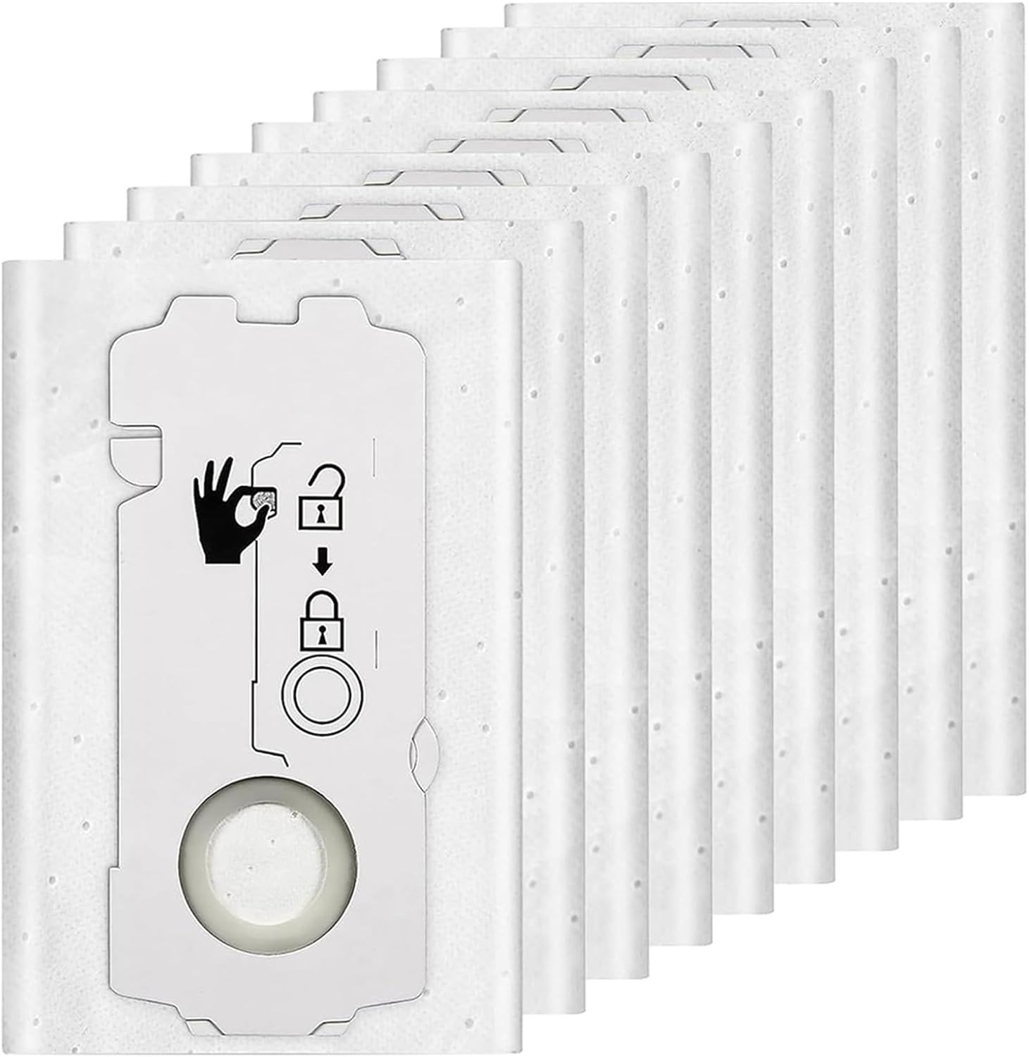 Set Of 9 Practical Bag Easy Installation Vacuum Nonwovens Collection For Allergy Sufferers Vacuum Bags