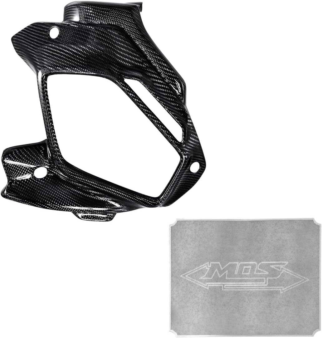 MOS Carbon Fiber Radiator Cover and Filter for Yamaha Zuma 125 2022-2025