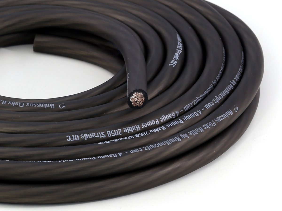Amazon.com: KnuKonceptz Kolossus Flex Kable 4 Gauge Power Wire