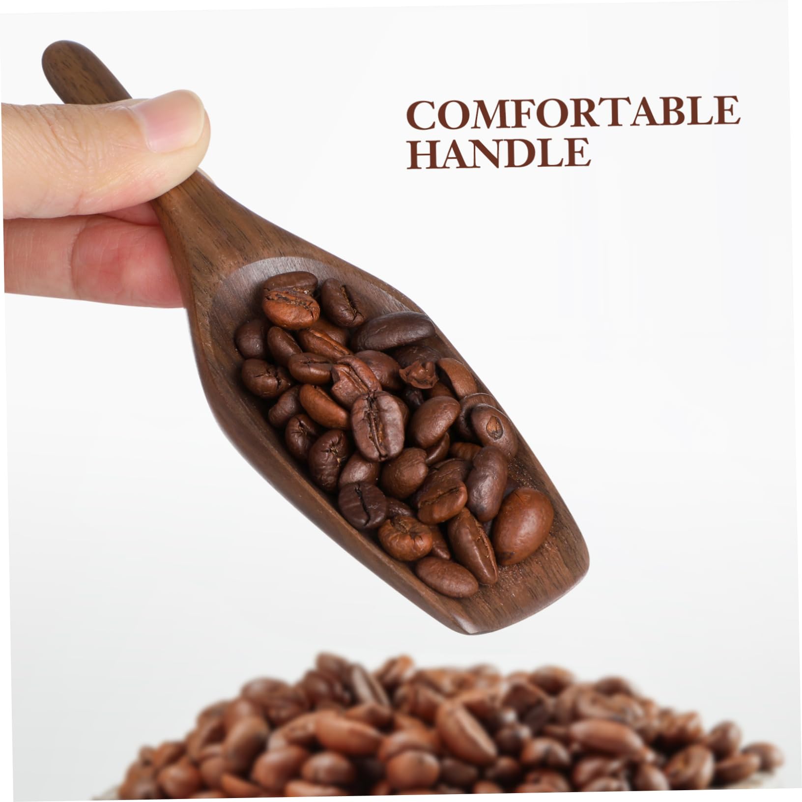 TOPBATHY 4piezas Cucharón De Madera Para Café y Cucharas De Madera Reutilizables Utensilio Práctico y Para Cocina y Restaurantes Para Infusiones y Café