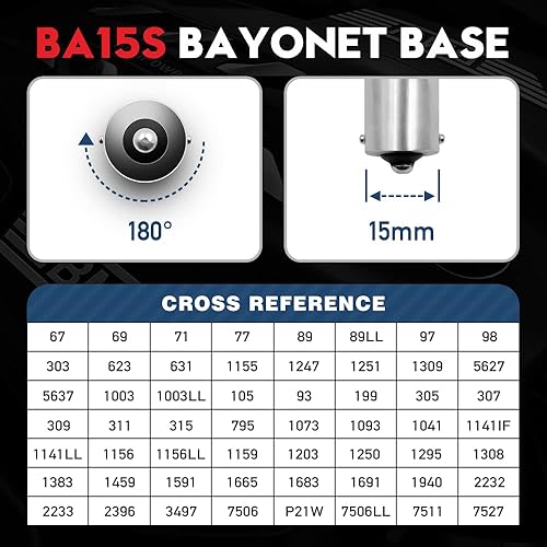 Miniatura 4 de VEHICODE Bombilla LED 1156 1141 para interior de caravana, luz de cúpula de techo blanca natural 1003 1295 1156LL BA15S Base 12V barco marino
