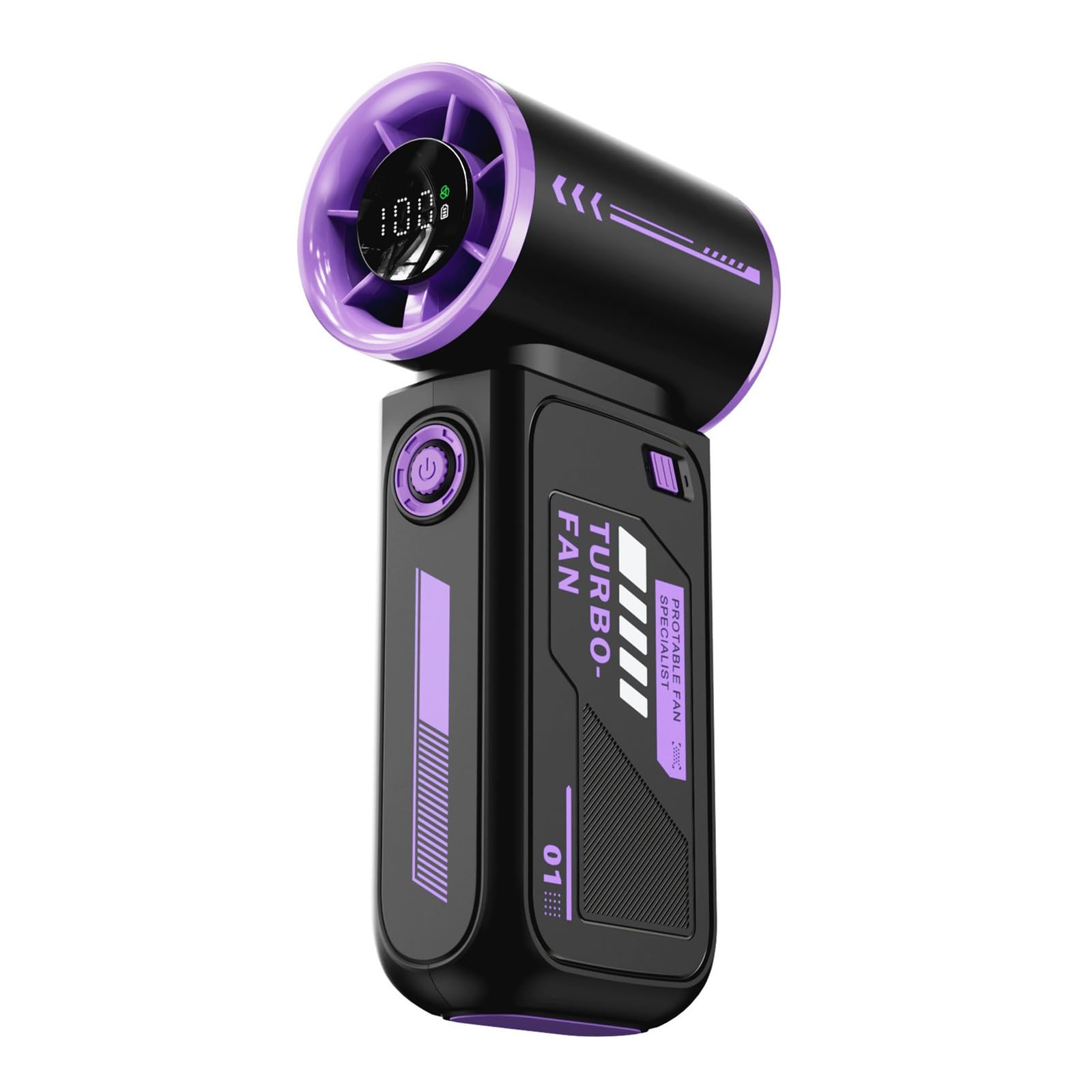 Uqezagpa Multifuntional Handheld Fan Efficient Cooling Fan 3600mAh Powerful ABS Texture Perfect for Outdoor Travel Use High Speed Cooling
