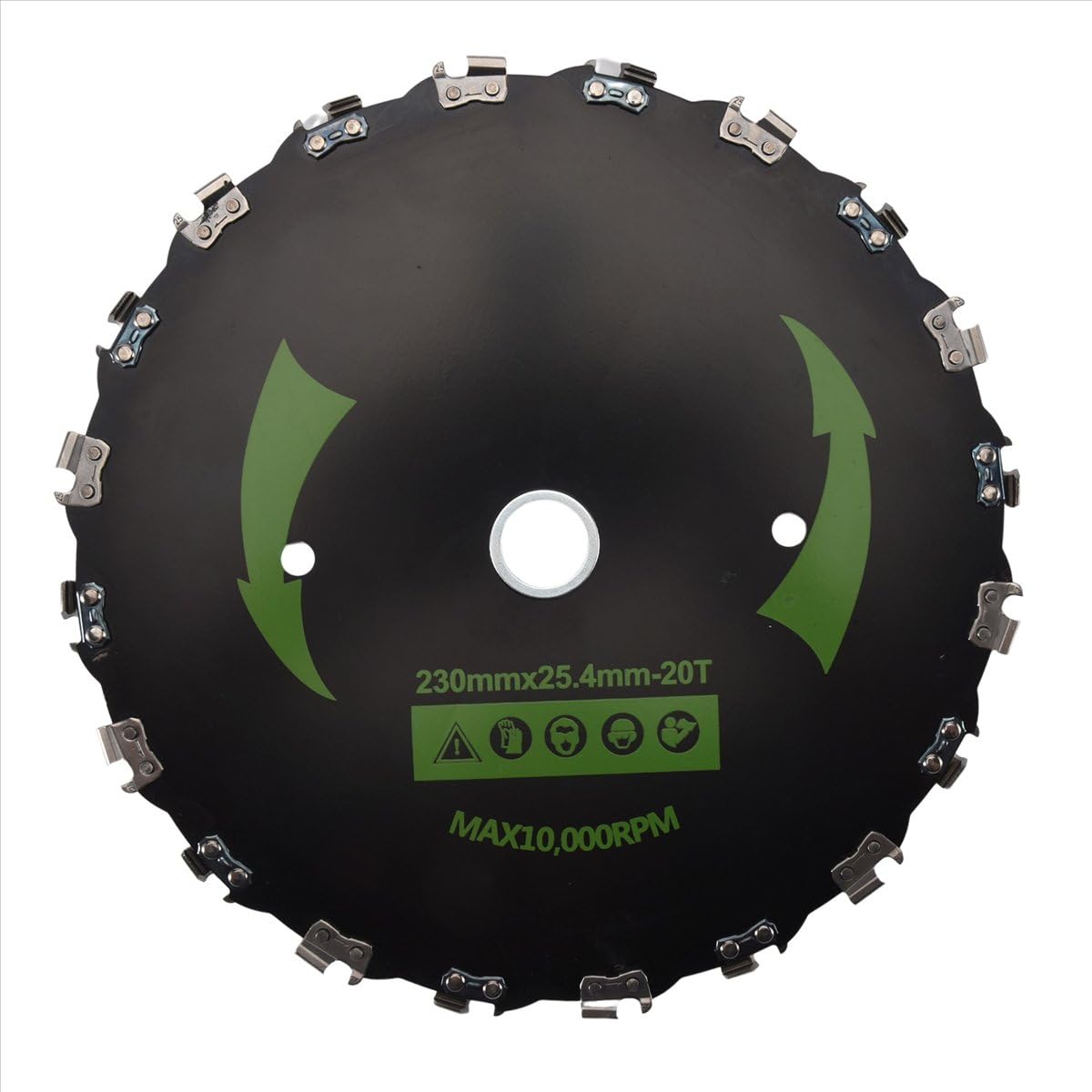 BPQiang 9Inch Chain Saw Tooth Mower Blade 20 Teeth Chainsaw Brush Cutter Grass Heavy Duty for Gas Electric Trimmer Garden(B)